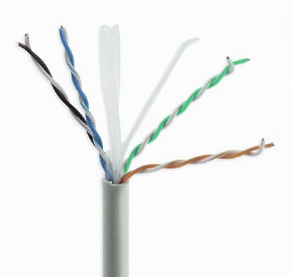 ধূসর CCA Cat6a সলিড কেবল, উচ্চ গতির 10Gbps কেবল Cat6a UTP