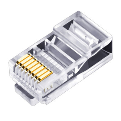 Cat5e Cat6 Cat6a এর জন্য ব্যবহারিক ইথারনেট UTP কেবল RJ45 সংযোগকারী