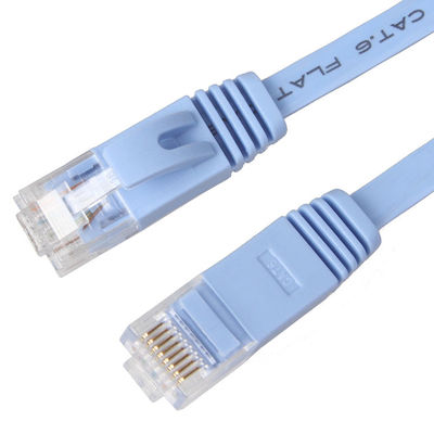 ফ্ল্যাট Cat8 Cat7 Cat6 প্যাচ কর্ড 1Gbps সলিড হাই স্পিড কম্পিউটারের জন্য