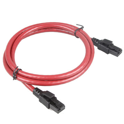 Cat6 নেটওয়ার্ক আউটডোর ইথারনেট কেবল ডাবল শীথ 24 AWG 24 Ft