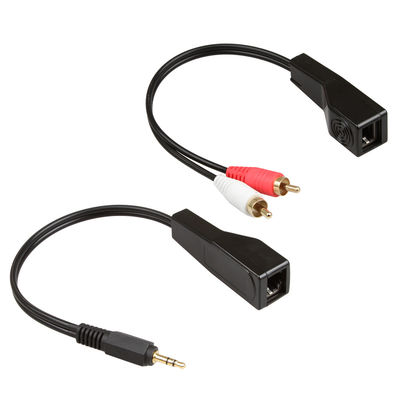 RCA অডিও সিগন্যাল 3.5 MM স্টেরিও কেবল লাল সাদা রঙ ফিট Cat5 Cat6 Cat7 Cat8