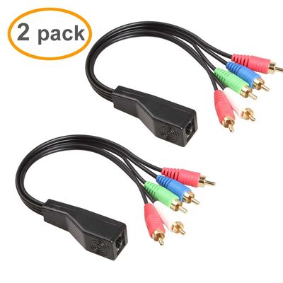 স্টেরিও অডিও Cat5 Cat6 এক্সটেন্ডার সহ RCA থেকে RJ45 কাস্টম ওয়্যার অ্যাসেম্বলি