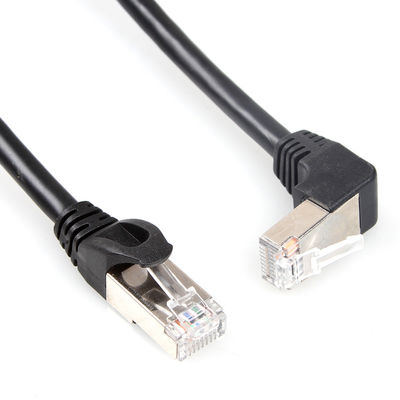 টেকসই Cat6 RJ45 SFTP শিল্ডেড ইথারনেট কেবল সোজা 270 ডিগ্রি