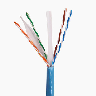 Cat6a 1000 Ft ইথারনেট ল্যান ক্যাবলস 23AWG 0.58mm সলিড কপার 500Mzh PVC LSZH জ্যাকেট