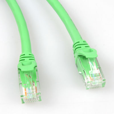 ব্যবহারিক সবুজ নেটওয়ার্ক কেবল Cat6a দৈর্ঘ্য 10m 30m 50m UTP শিল্ড