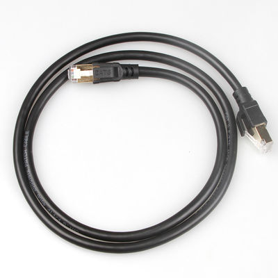 OEM গিগাবিট ইথারনেট Cat8 প্যাচ কেবল S/FTP 40Gbps 2000MHZ ব্যবহারিক
