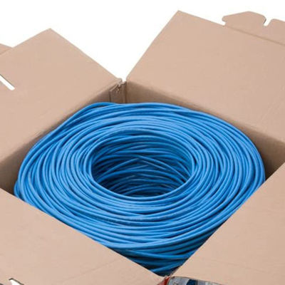 23AWG ব্যবহারিক Cat6 ল্যান ক্যাবল BC 0.57 UTP PVC জ্যাকেট 4 জোড়া 305m