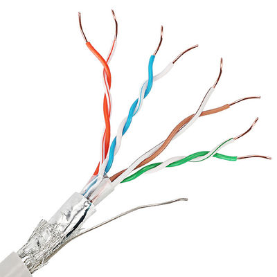 ডবল শিল্ডেড Cat5e ল্যান ক্যাবল UTP SFTP 24AWG আটকে থাকা তারের সাথে