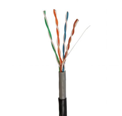 UTP CCA Cat5e Lan কেবল দৈর্ঘ্য 305m ডাবল জ্যাকেট বাইরের জন্য