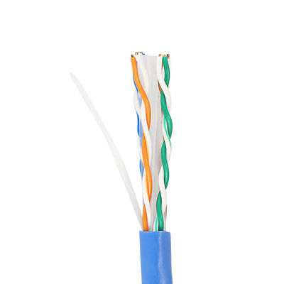 খাঁটি কপার ইথারনেট Cat6 ল্যান ক্যাবল 1000 Ft CU 4PR 23AWG 0.57mm ইন্ডোরের জন্য
