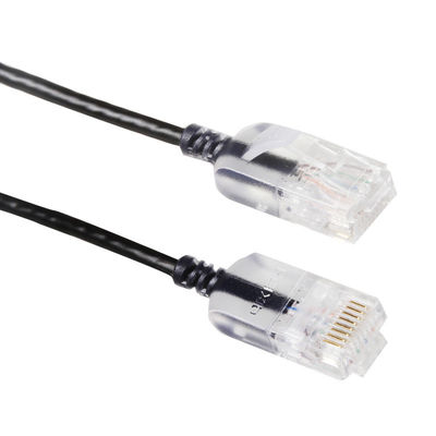 স্নাগলেস স্লিম রান Cat6a প্যাচ কর্ড RJ45 UTP পিওর বেয়ার কপার 10G 30AWG
