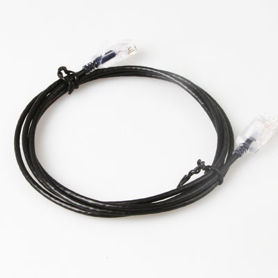 স্নাগলেস স্লিম রান Cat6a প্যাচ কর্ড RJ45 UTP পিওর বেয়ার কপার 10G 30AWG