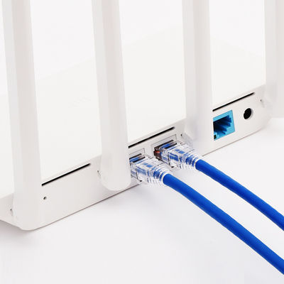 100W PoE+ RJ45 কেবল ইথারনেট ক্যাট6, ব্লু ক্যাট6 গিগাবিট ইথারনেট কেবল