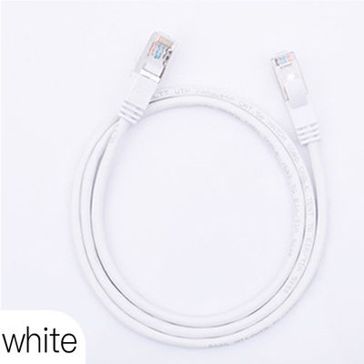 RJ45 সংযোগকারী সহ ইন্ডোর ইথারনেট Cat5e প্যাচ কর্ড 100m FTP STP PVC জ্যাকেট