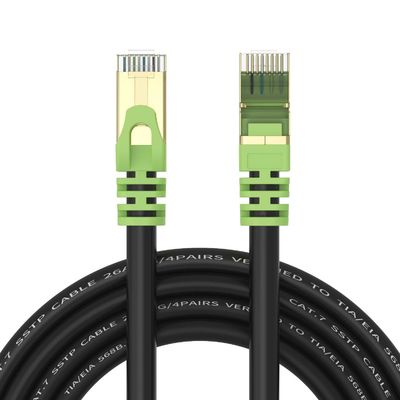 ROHS 26AWG আউটডোর ক্যাট 7 ইথারনেট কেবল RJ45 ট্রান্সমিশন স্পিড 10Gbps