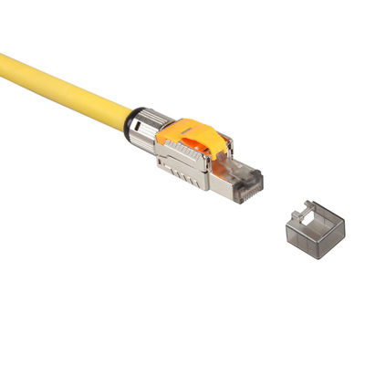 LSZH ইথারনেট ক্যাট 8 ল্যান কেবল S/FTP 22AWG ডাবল শিল্ডেড হলুদ রঙ