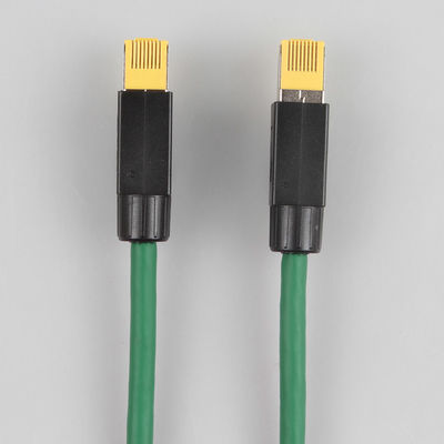 ব্যবহারিক Cat6 ইন্ডাস্ট্রিয়াল কেবল, হাই ফ্লেক্স গ্রিন ক্যাট 6a SFTP কেবল