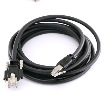 Cat6A ক্যামেরা ইন্ডাস্ট্রিয়াল ইথারনেট কেবল S/FTP RJ45 8P লক স্ক্রু GigE সহ