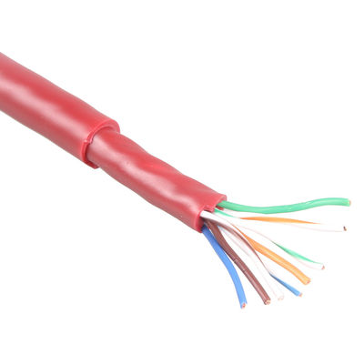 Cat6 নেটওয়ার্ক আউটডোর ইথারনেট কেবল ডাবল শীথ 24 AWG 24 Ft