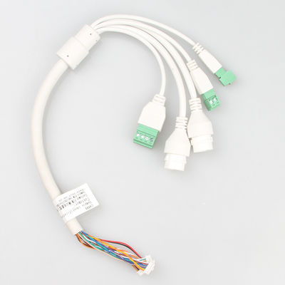 কালো ইথারনেট ক্যামেরা ল্যান কেবল RJ45+3.81 বহুমুখী স্থিতিশীল