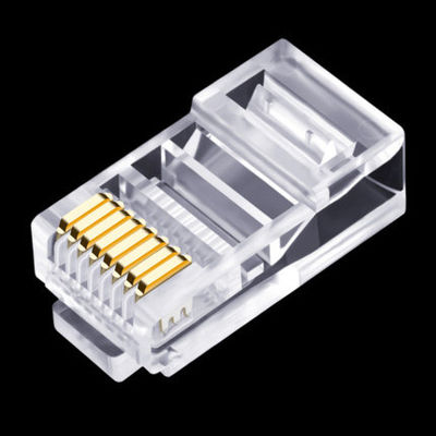 RJ45 Cat5e 8P8C বৈদ্যুতিক তারের সংযোগকারী UTP FTP নেটওয়ার্ক পোর্ট