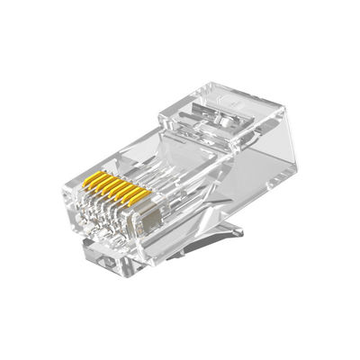টেকসই PC RJ45 Cat6 সংযোগকারী, 8P8C শিল্ডেড CAT6 UTP সংযোগকারী