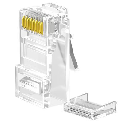 টেকসই PC RJ45 Cat6 সংযোগকারী, 8P8C শিল্ডেড CAT6 UTP সংযোগকারী
