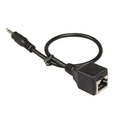 3.5 মিমি 1/8&quot; কাস্টম ওয়্যার অ্যাসেম্বলি RJ45 পুরুষ থেকে মহিলা Cat5 Cat6