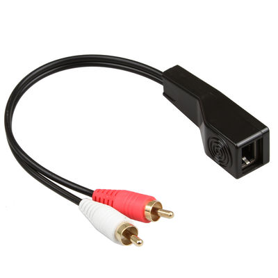 RCA অডিও সিগন্যাল 3.5 MM স্টেরিও কেবল লাল সাদা রঙ ফিট Cat5 Cat6 Cat7 Cat8