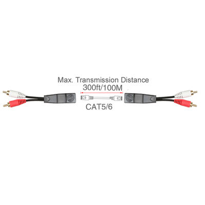 Cat7 Cat8 কাস্টম ওয়্যার অ্যাসেম্বলিস স্টেরিও 2 আরসিএ থেকে স্টেরিও 2 আরসিএ বেয়ার কপার