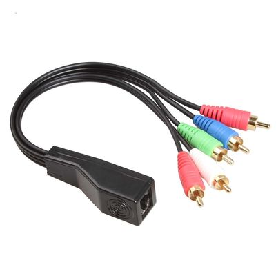 স্টেরিও অডিও Cat5 Cat6 এক্সটেন্ডার সহ RCA থেকে RJ45 কাস্টম ওয়্যার অ্যাসেম্বলি