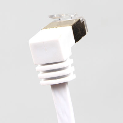 স্থিতিশীল সাদা ফ্ল্যাট Cat6 ইথারনেট কেবল, ব্যবহারিক গিগাবিট ইথারনেট কর্ড