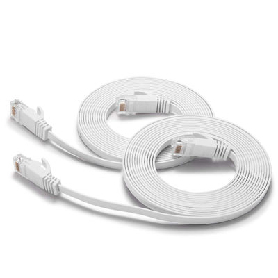 RJ45 8P8C সহ ফ্ল্যাট আল্ট্রা স্লিম Cat6 প্যাচ ক্যাবল বহুমুখী