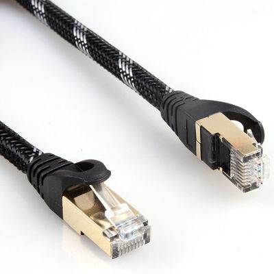 10Gbps ব্রেডেড নেটওয়ার্ক কেবল, গিগাবিট ইথারনেটের জন্য RJ45 ক্যাট 7 কেবল