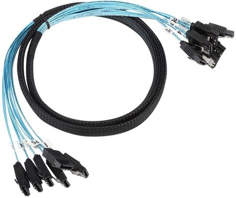 ফিমেল স্প্লিটার ওয়্যার হারনেস কেবল 6Gbps SATA III HDD 7pin থেকে 7pin সার্ভারের জন্য