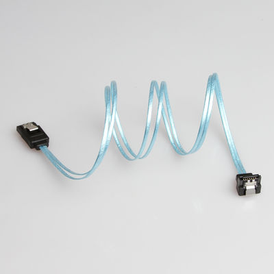 8 ইঞ্চি নীল SATA 3 এক্সটেনশন কেবল, সোজা থেকে সোজা SATA 3 কর্ড
