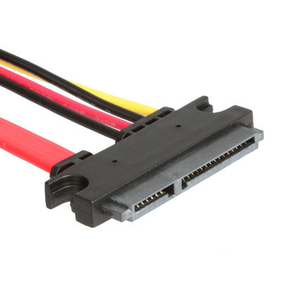 HDD এর জন্য স্থিতিশীল এক্সটেনশন SATA 3 কেবল, পুরুষ থেকে মহিলা 7+15 পিন SATA 3.0 6gbps