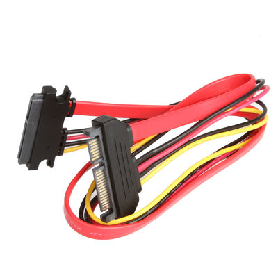 HDD এর জন্য স্থিতিশীল এক্সটেনশন SATA 3 কেবল, পুরুষ থেকে মহিলা 7+15 পিন SATA 3.0 6gbps