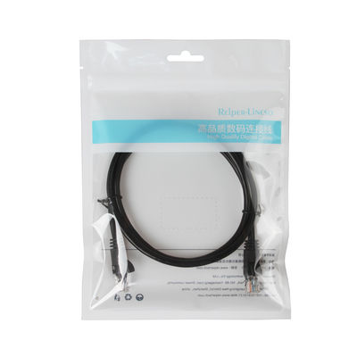 কালো CCA UTP FTP Cat5e প্যাচ কর্ড তারের সাথে RJ45 পুরুষ সংযোগকারী
