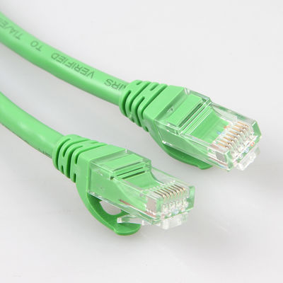ব্যবহারিক সবুজ নেটওয়ার্ক কেবল Cat6a দৈর্ঘ্য 10m 30m 50m UTP শিল্ড