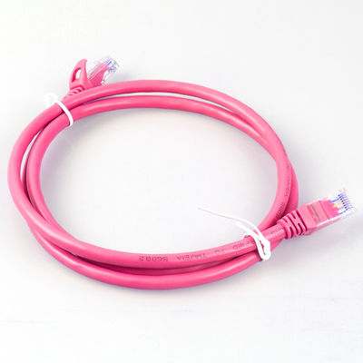 26AWG FTP UTP Cat6a প্যাচ কর্ড 4 জোড়া লাল রঙের বহুমুখী