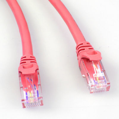 26AWG FTP UTP Cat6a প্যাচ কর্ড 4 জোড়া লাল রঙের বহুমুখী