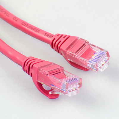 26AWG FTP UTP Cat6a প্যাচ কর্ড 4 জোড়া লাল রঙের বহুমুখী