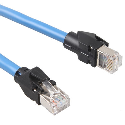 Cat6a S/FTP ইথারনেট কেবল 6 ফুট RJ45 নেটওয়ার্ক কর্ড প্যাচ ইন্ডাস্ট্রিয়াল ড্র্যাগ চেইন নেটওয়ার্ক কেবল